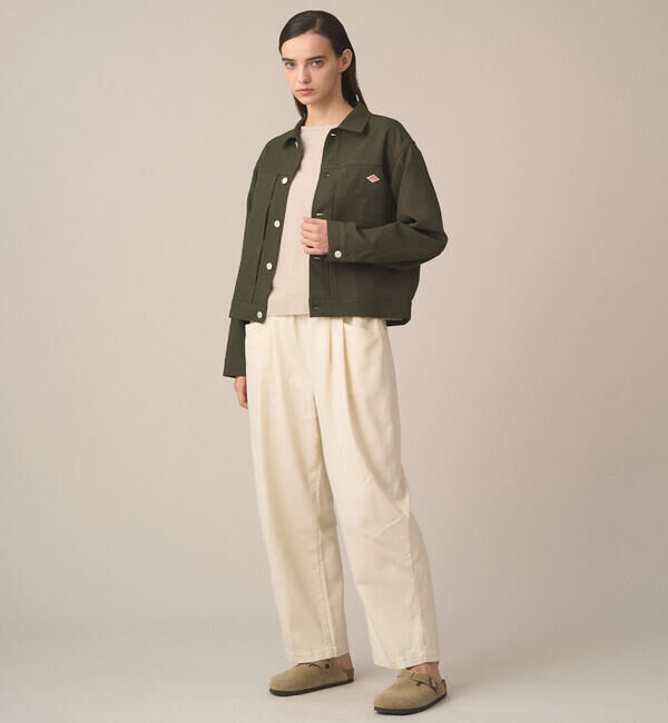DANTON「DANTON | ガルゼ シャツブルゾン WOMEN」|テーラードジャケット|