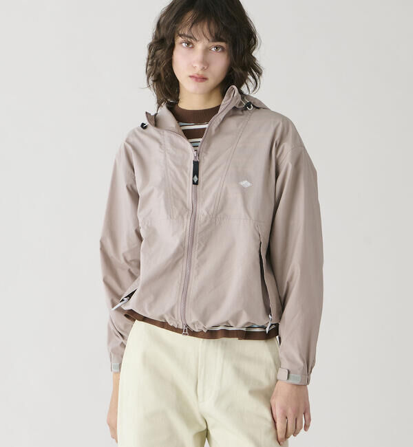 DANTON「DANTON | スタナーナイロン フードショートジャケット WOMEN」|テーラードジャケット|PINK系1