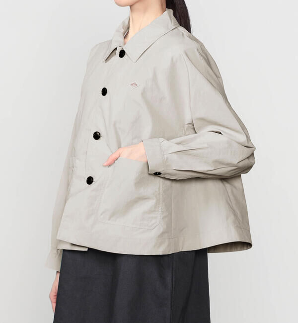 DANTON「DANTON | ナイロンタッサー ドルマンスリーブジャケット WOMEN」|テーラードジャケット|