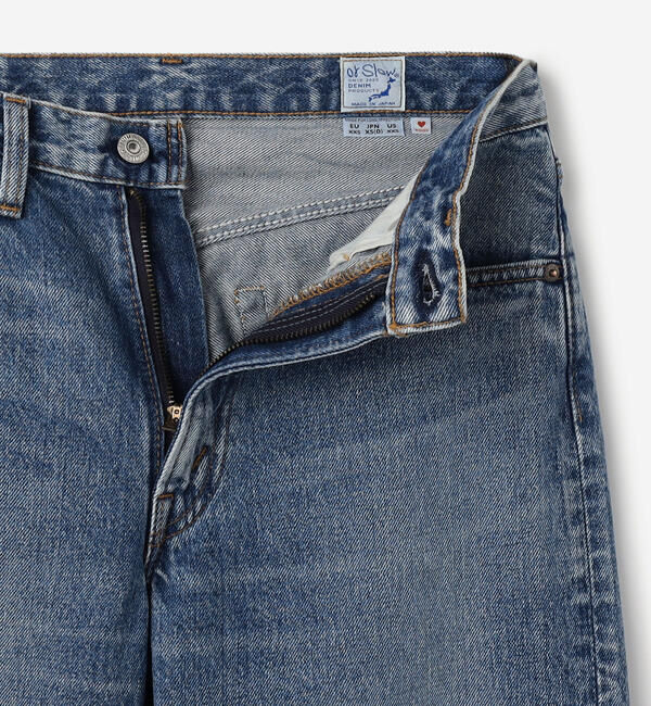  「orSlow | SHORT LENGTH 105 90'S DENIM MID USED WOMEN」|デニム|
