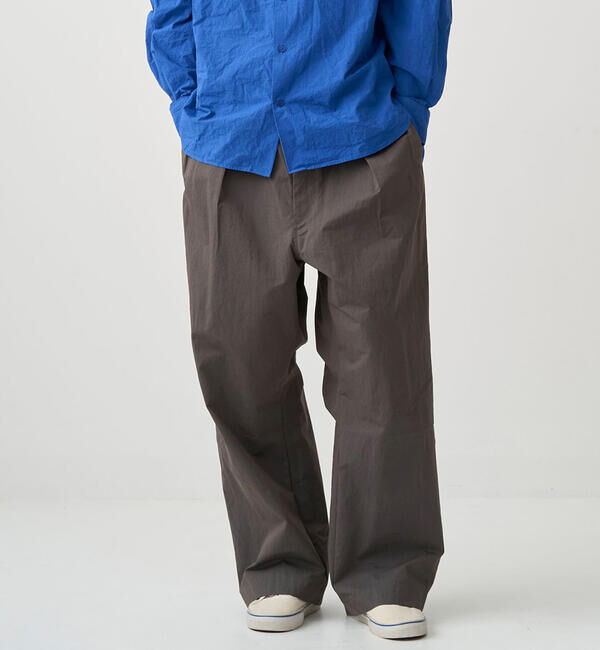 ORCIVAL「ORCIVAL | コットンナイロンツイル ワイドイージーパンツ MEN」|チノ|CHARCOAL