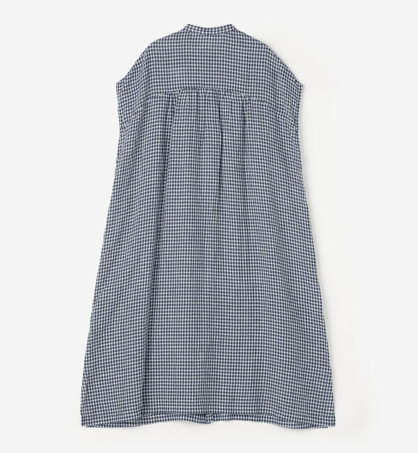 ORCIVAL「ORCIVAL | リネンチェック フレンチスリーブ シャツワンピース WOMEN」|ワンピース|