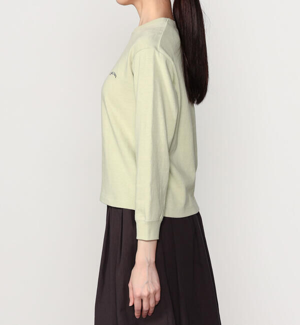 ORCIVAL「ORCIVAL | アンイーブンジャージー 刺繍ロングスリーブプルオーバー WOMEN」|Tシャツ・カットソー|