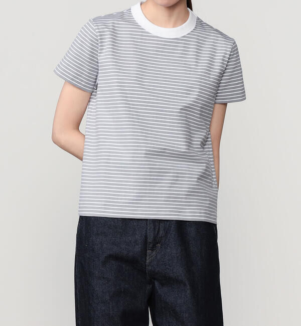 ORCIVAL「ORCIVAL | コットン ストレッチ クルーネック半袖Tシャツ WOMEN」|Tシャツ・カットソー|GREY系1