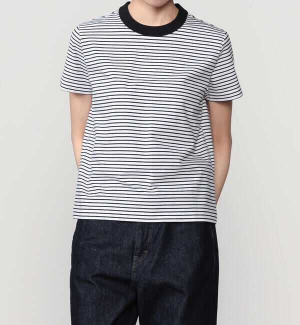 ORCIVAL「ORCIVAL | コットン ストレッチ クルーネック半袖Tシャツ WOMEN」|Tシャツ・カットソー|BLACK系1