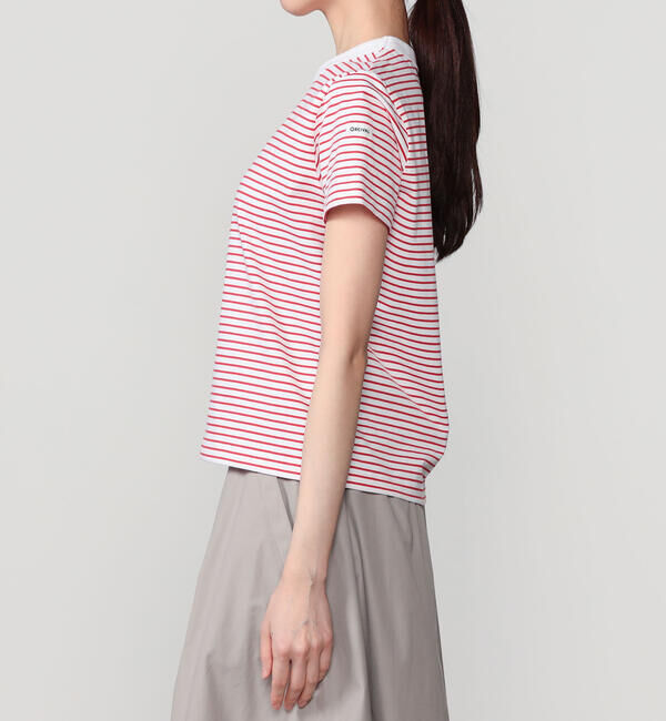 ORCIVAL「ORCIVAL | コットン ストレッチ クルーネック半袖Tシャツ WOMEN」|Tシャツ・カットソー|