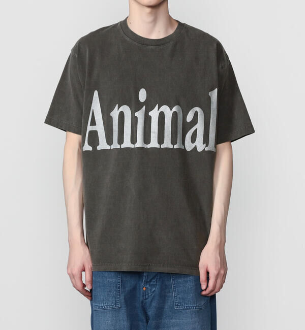  「STUDIO WEAREALLANIMALS | Animals Letter 半袖Tシャツ MEN」|Tシャツ・カットソー|