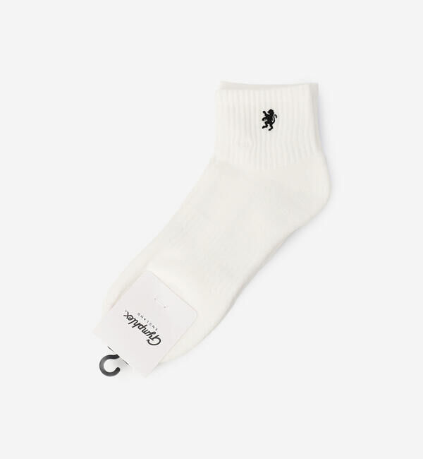 GYMPHLEX「Gymphlex | ショート クルーソックス MEN」|ソックス|IVORY