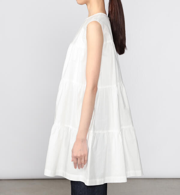 GYMPHLEX「Gymphlex | コットンブロード ティアードチュニック WOMEN」|ワンピース|