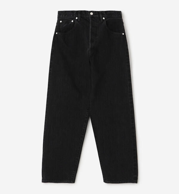  「SCYE BASICS | セルビッチ ワイドデニム Black WOMEN」|デニム|