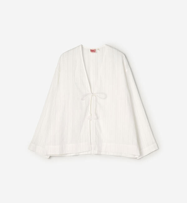  「INDIA INDUSTRY | コットンドビー カーディガンシャツ WOMEN」|シャツ・ブラウス|