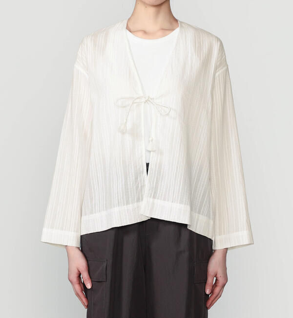  「INDIA INDUSTRY | コットンドビー カーディガンシャツ WOMEN」|シャツ・ブラウス|