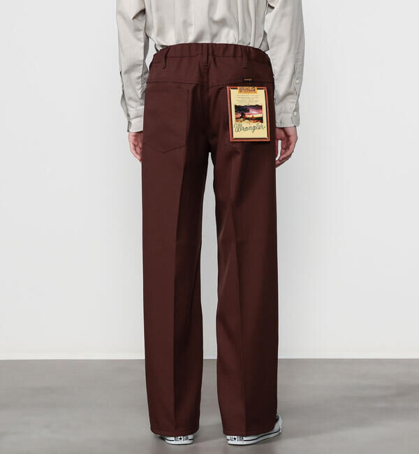  「Wrangler | 〈別注〉 WRANCHER ワイドスラックス BROWN MEN」|チノ|