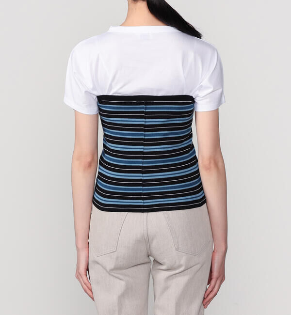  「RYE TENDER | ボーダーニットビスチェ WOMEN」|ニット・セーター|