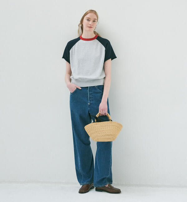  「RYE TENDER | コットン ラグランスリーブTシャツ WOMEN」|ニット・セーター|