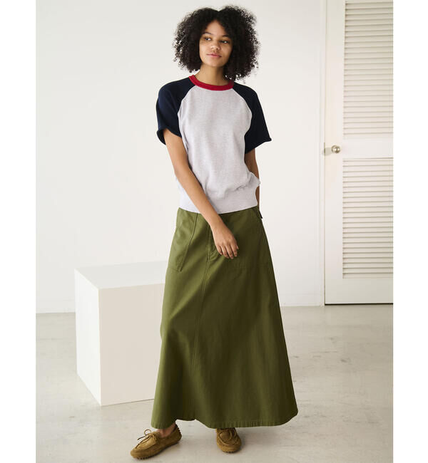  「RYE TENDER | コットン ラグランスリーブTシャツ WOMEN」|ニット・セーター|