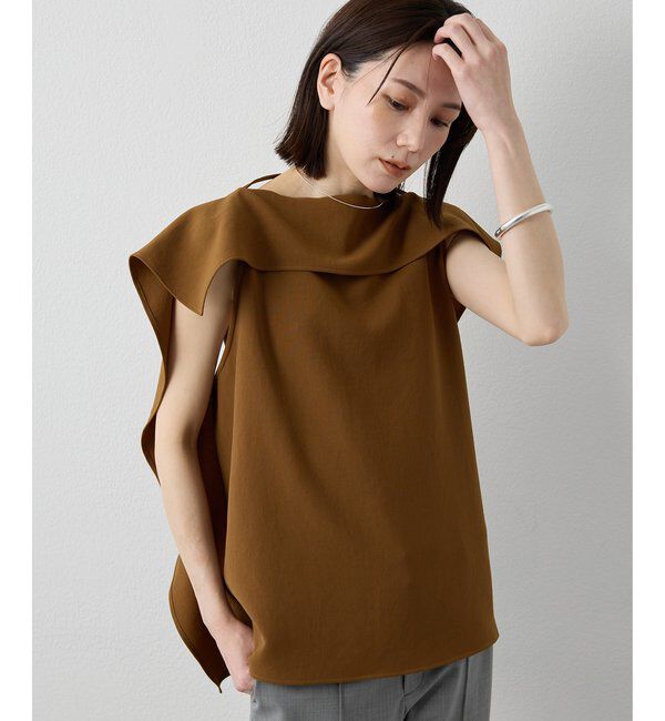 Drawing Numbers「【Drawing Numbers】エプロンキャミブラウス」|シャツ・ブラウス|ブラウン