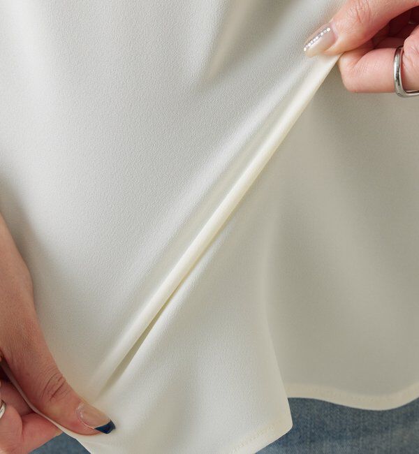  「【さらっとした着心地】ジョーゼットフレンチロゴTシャツ」|Tシャツ・カットソー|