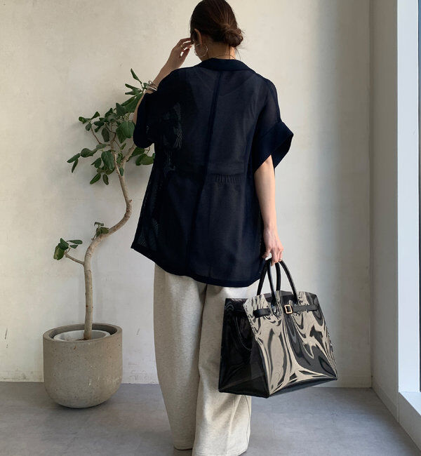  「メッシュ半袖ジャケット」|テーラードジャケット|