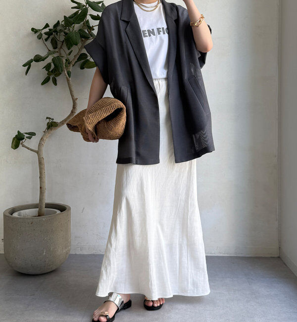  「メッシュ半袖ジャケット」|テーラードジャケット|