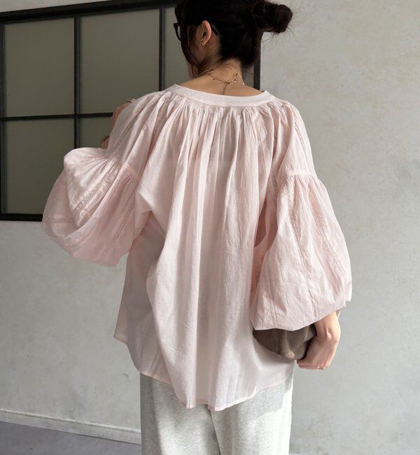  「インドレーススキッパーブラウス」|シャツ・ブラウス|