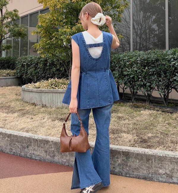  「【セットアップ対応】B デニムペプラムビスチェ」|その他|