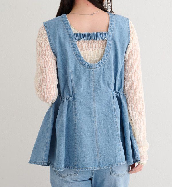  「【セットアップ対応】B デニムペプラムビスチェ」|その他|