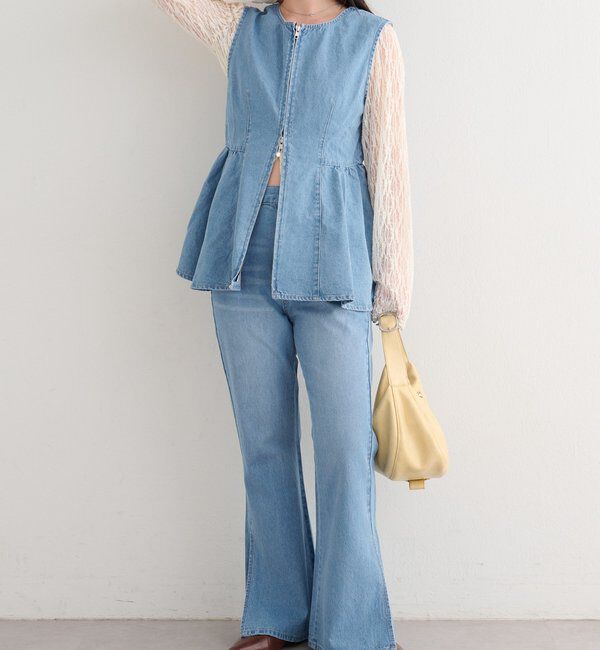  「【セットアップ対応】B デニムペプラムビスチェ」|その他|