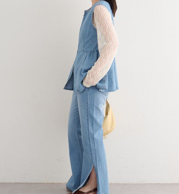  「【セットアップ対応】B デニムペプラムビスチェ」|その他|