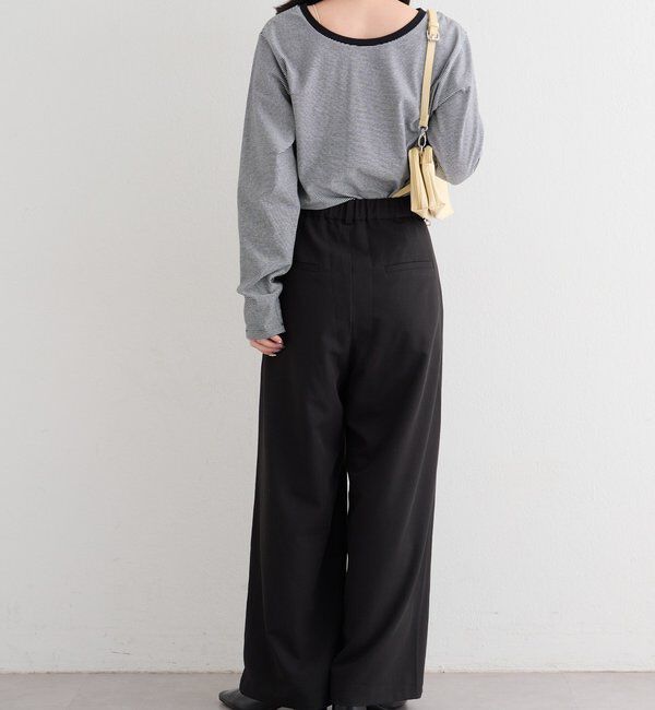  「【前後2WAY】B ボーダーバックリボンロンTEE」|その他|