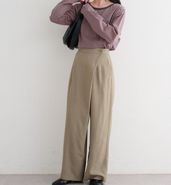  「【前後2WAY】B ボーダーバックリボンロンTEE」|その他|