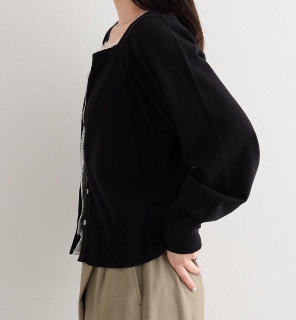  「【4色展開】B レーススクエアネックカーディガン」|その他|