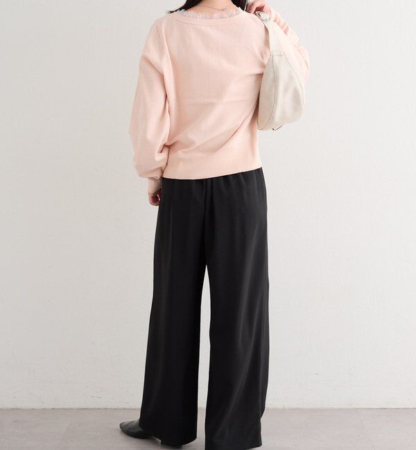  「【4色展開】B レーススクエアネックカーディガン」|その他|