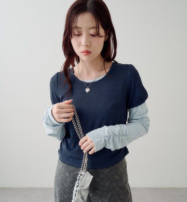  「レイヤードカットソーSET」|Tシャツ・カットソー|