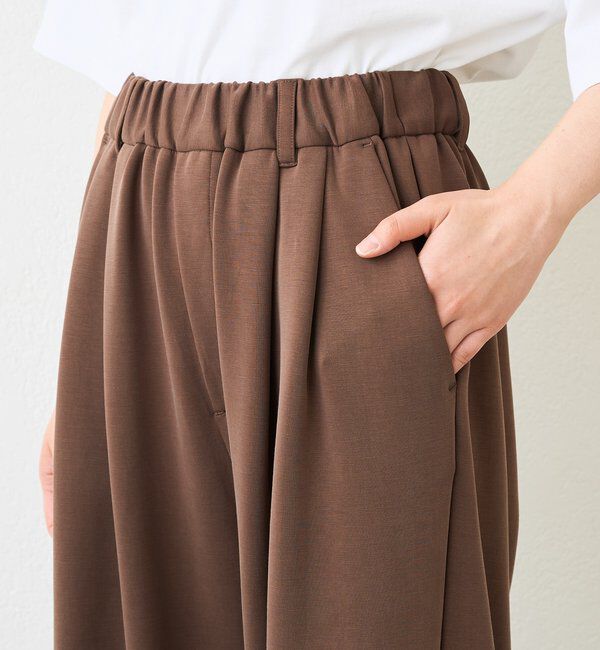  「予約【セットアップ着用可能/接触冷感機能付き】ドレーピーカットスラックス」|チノ|