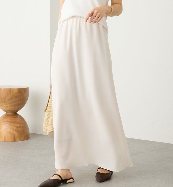  「予約【セットアップ着用可能】メッシュバイアススカート」|スカート|
