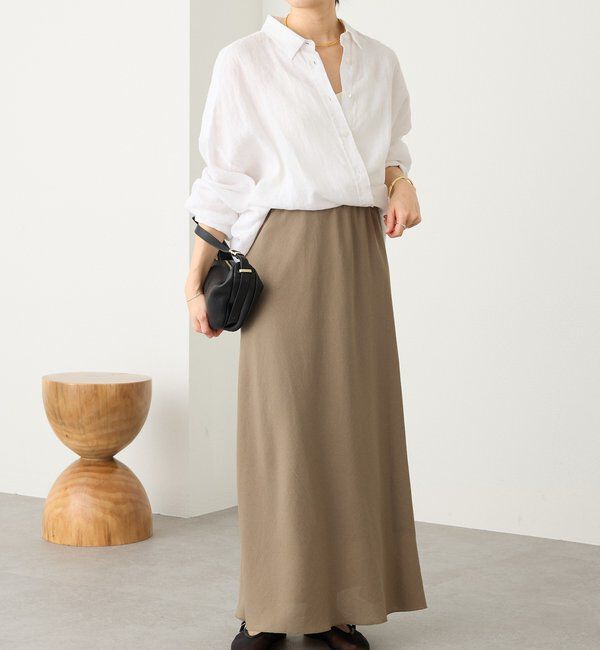  「予約【セットアップ着用可能】メッシュバイアススカート」|スカート|