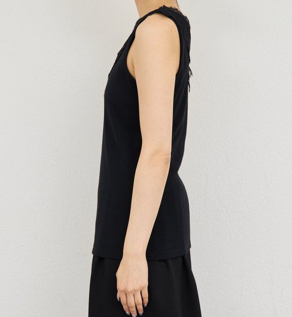  「Vレースリブタンク」|Tシャツ・カットソー|