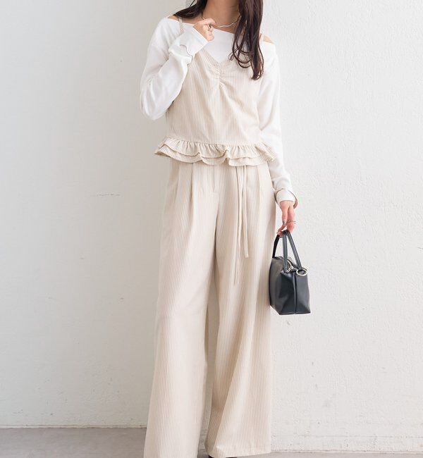  「ペプラムキャミビスチェSETUP」|その他|アイボリー