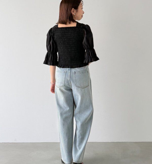  「【PUFRILL/パフリル】シャーリングブラウス」|シャツ・ブラウス|