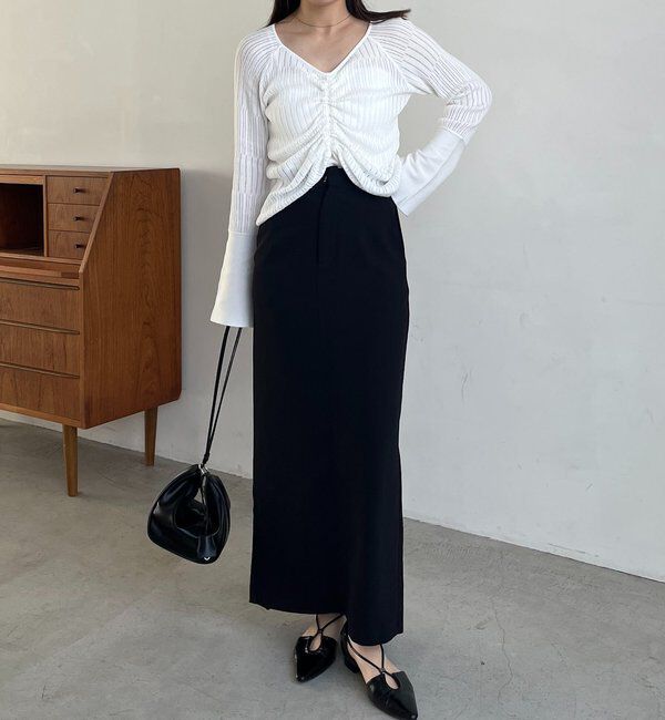  「フロントギャザーニット」|ニット・セーター|