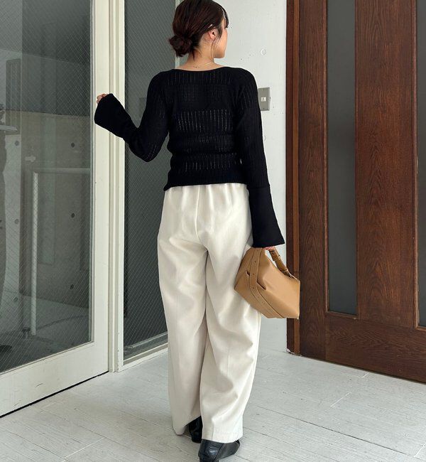  「フロントギャザーニット」|ニット・セーター|