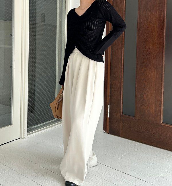  「フロントギャザーニット」|ニット・セーター|