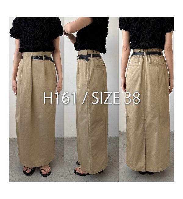  「【主役級スカート/低身長サイズあり】アシメタックベルト付スカート」|スカート|