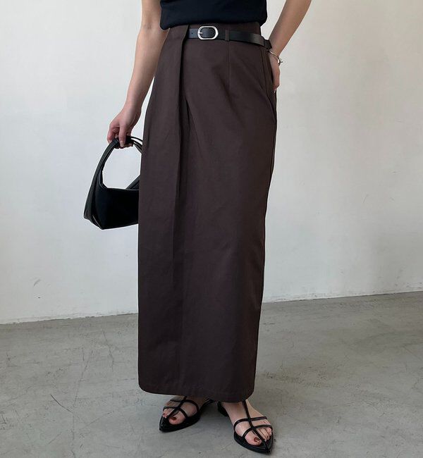  「【主役級スカート/低身長サイズあり】アシメタックベルト付スカート」|スカート|