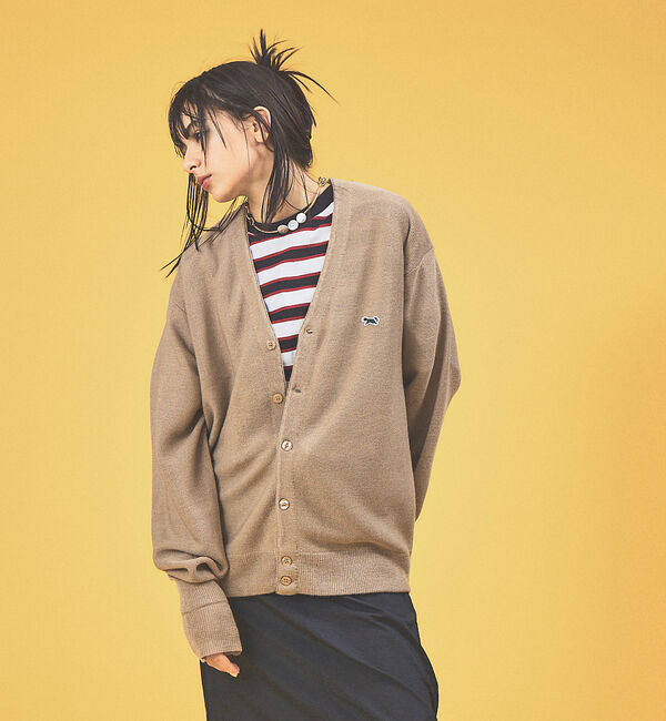 ABAHOUSE「【PENNEY'S / ペニーズ】THE FOX COLOR CARDIGAN」|カーディガン|ベージュ