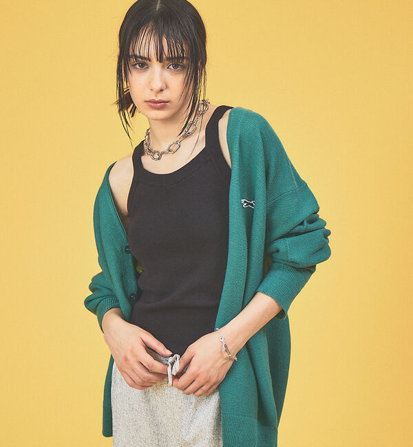 ABAHOUSE「【PENNEY'S / ペニーズ】THE FOX COLOR CARDIGAN」|カーディガン|グリーン系その他1
