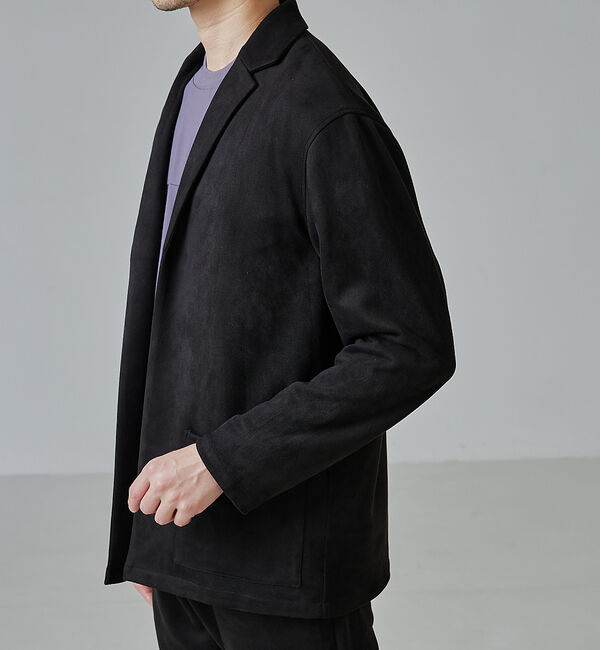 ABAHOUSE「【セットアップ対応】シルキー ネオスエード ジャケット/カーディガン」|カーディガン|