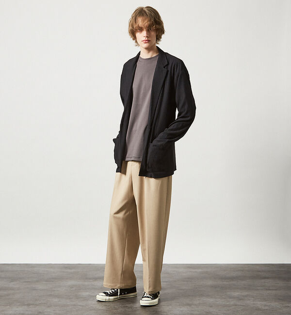 ABAHOUSE「デニムライク ワイドストレート スラックス / ワイドパンツ【予約】」|その他|