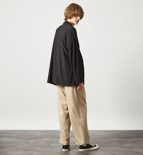 ABAHOUSE「デニムライク ワイドストレート スラックス / ワイドパンツ【予約】」|その他|